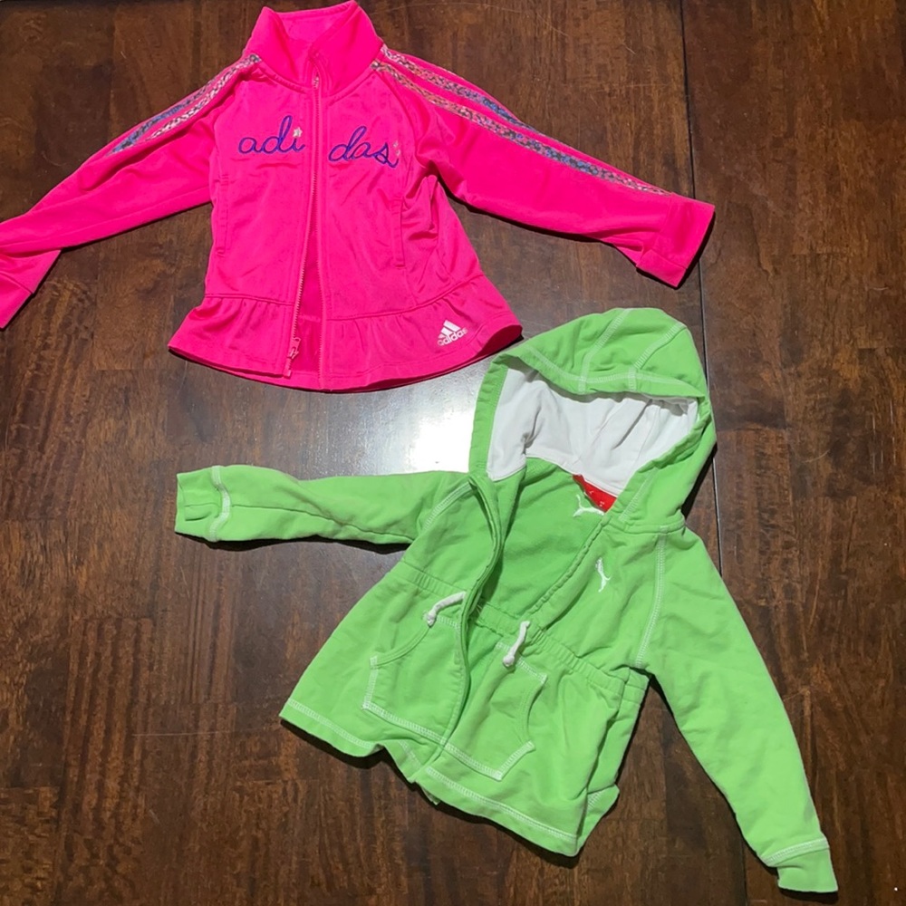 3T Girls Puma and Adidas Jackets